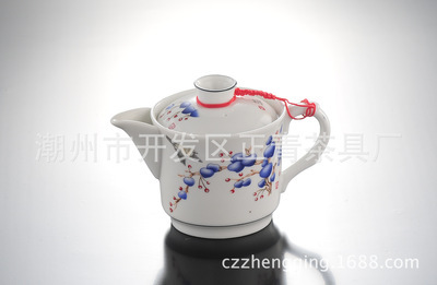 優質茶具推薦 高白藍仙桃側把壺之魅力